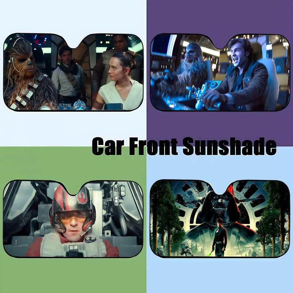 

Забавные солнцезащитные чехлы для автомобиля S-Star W-Wars, универсальные складные козырьки на лобовое стекло