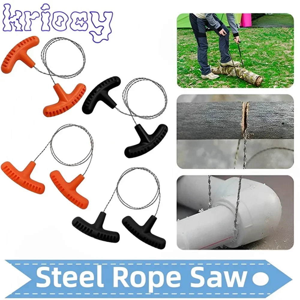 

1/2 PCS Manual Chain Saw Wire Saw Scroll Outdoor Emergency Travel Survival Tool Stainless Steel Emergency Gear Steel Wire Kits