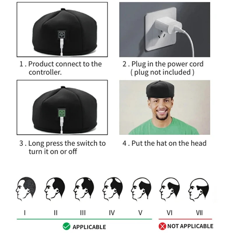 قبعة جهاز علاج بالضوء الأحمر بالقرب من خوذة معالجة LED بالأشعة تحت الحمراء لنمو الشعر تمنع فقدان الرأس استرخاء فروة الرأس