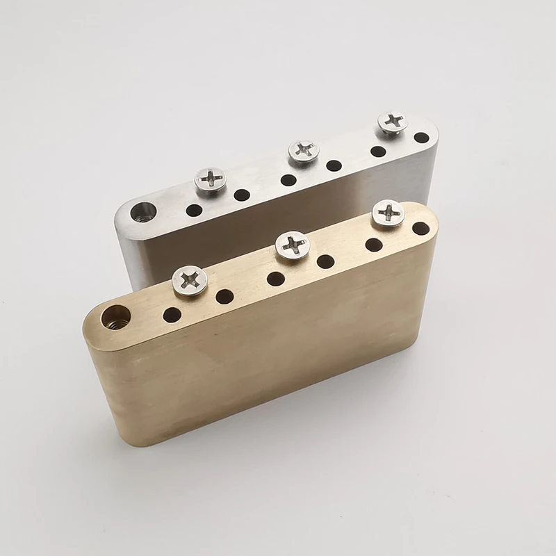 1 PCS Electric Guitar Tremolo System Bridge Stainless Steel Block Brass Block for Mexico Fender / Squier CV