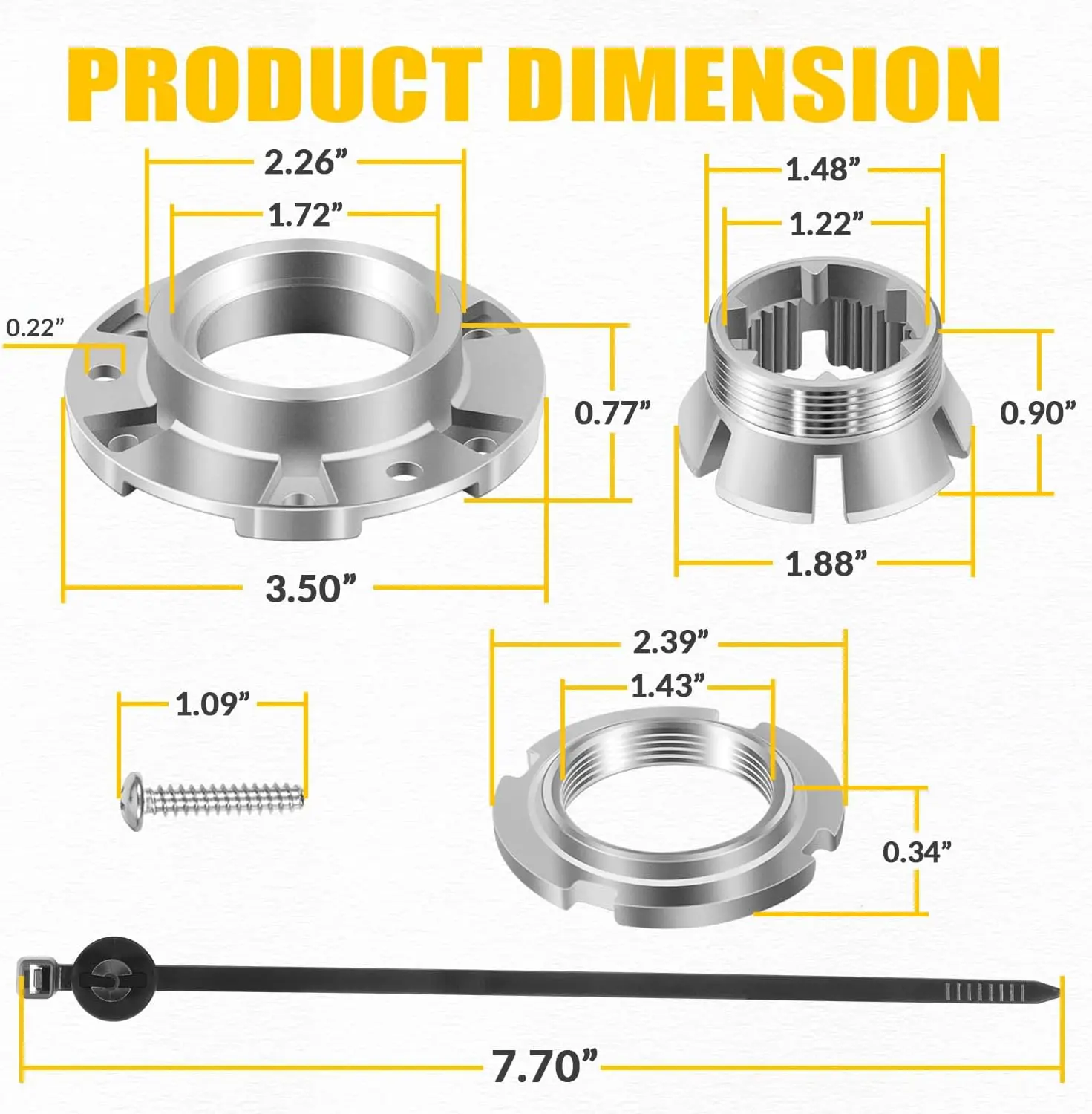 TM W10324651 Washer Basket Drive Hub Kit Replacement, Drive Block for Inner Tub, fit for Whirlpool Maytag Amana Kenmore Crosley