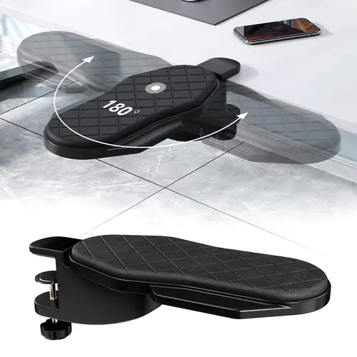 Imagen 1 del producto Nuevo reposabrazos de ordenador para escritorio, soporte de reposamuñecas ergonómico ajustable para teclado, extensor de reposabrazos, soporte giratorio para alfombrilla de ratón