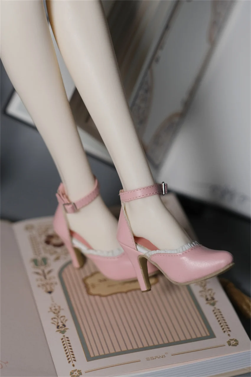 bjd High Heels 1/3 Doll pointy multi-color single Buckle Heels