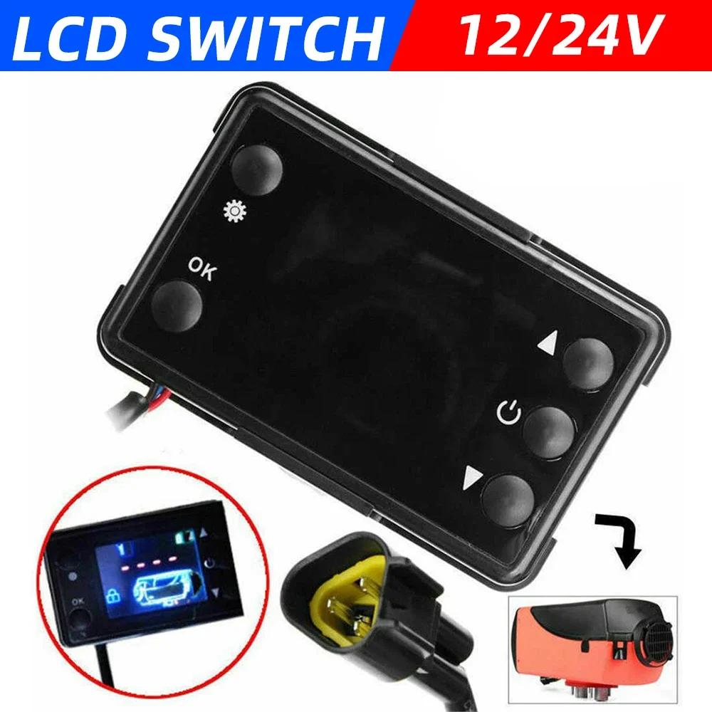 Car Heater LCD Switch Controller Monitor for Car Ignition Copper Diesel Air Heater for Auto or Bus Track Parking Heater