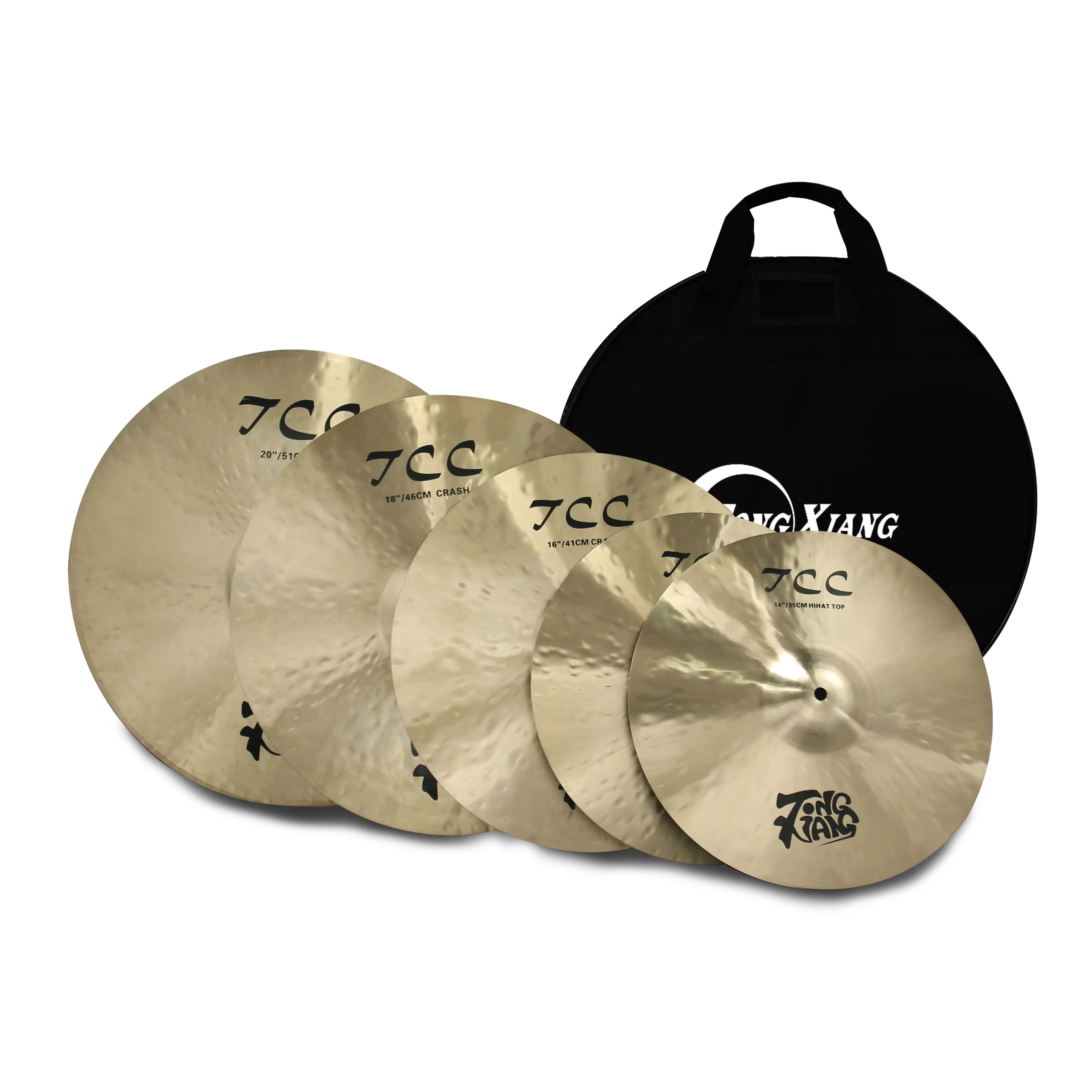 Hot Sale Professional 100% Handmade TCC Series Cymbals With Cymbal Bag For Drummers To Use