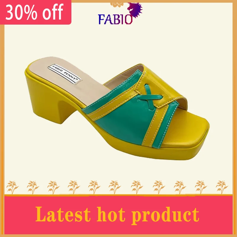 FABIO PENNY The latest Italian designer designs elegant women's slippers for outdoor travel luxury fashion party