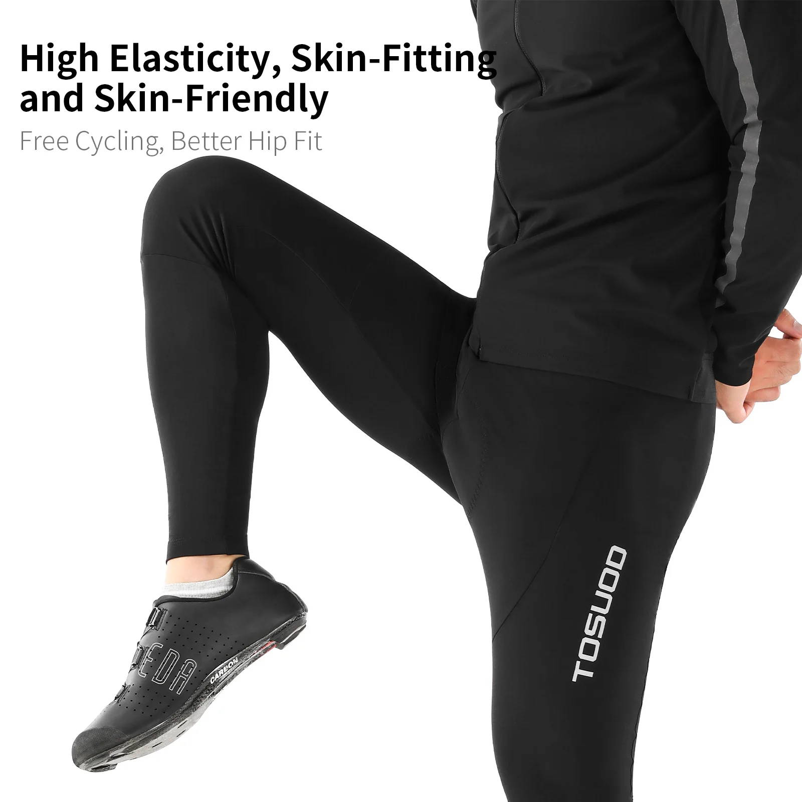 مجموعة TOSUOD الاحترافية لركوب الدراجات، جيرسيه بأكمام طويلة وسراويل مريلة مع ماصة للرطوبة لدراجة الطريق MTB #5