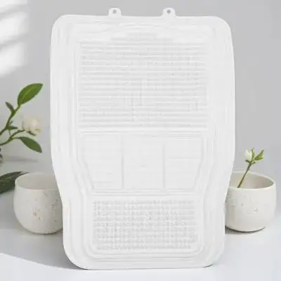 

Auto Floor Mat Silicone Car Foot Mats Front Seat Interior Accessory Mud Stain Resistant Car Mats Floor Full Set