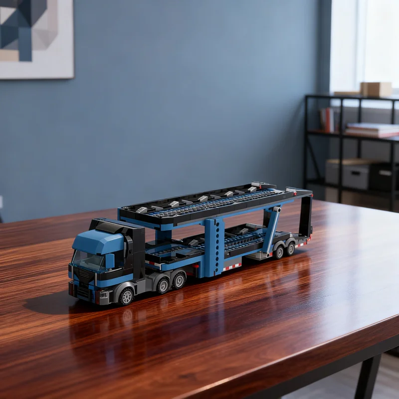 

Набор строительных блоков MOC «Автовоз» (772 детали) — модель «Городские чемпионы». Рождественский подарок, игрушка, креативная идея для самостоятельной сборки, развивающий конструктор.