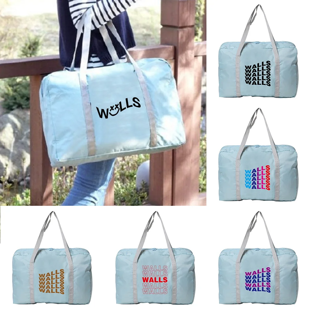 

Handheld Travel Bag Essential for Holiday Outings Lightweight Organizer Walls Pattern Printing Series Large Capacity