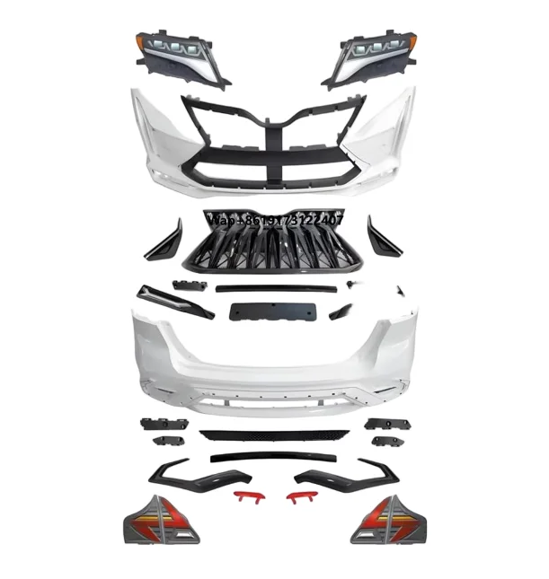 

For 2009-2015 Upgraded GT850 Style Car Kit Contains Front and Rear Bumper Mesh with Headlight and Taillight Bodykit