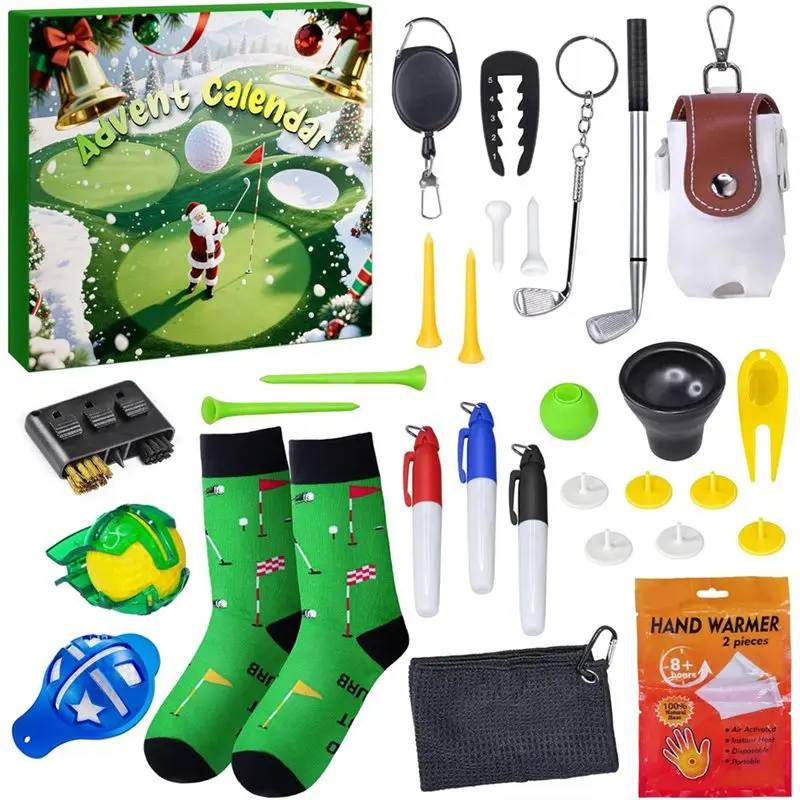 

ABKO-Christmas Countdown Gift 2025 Advent Calendar Golf Set For Adult Men Boy Golf Sport Accessories And Decorations