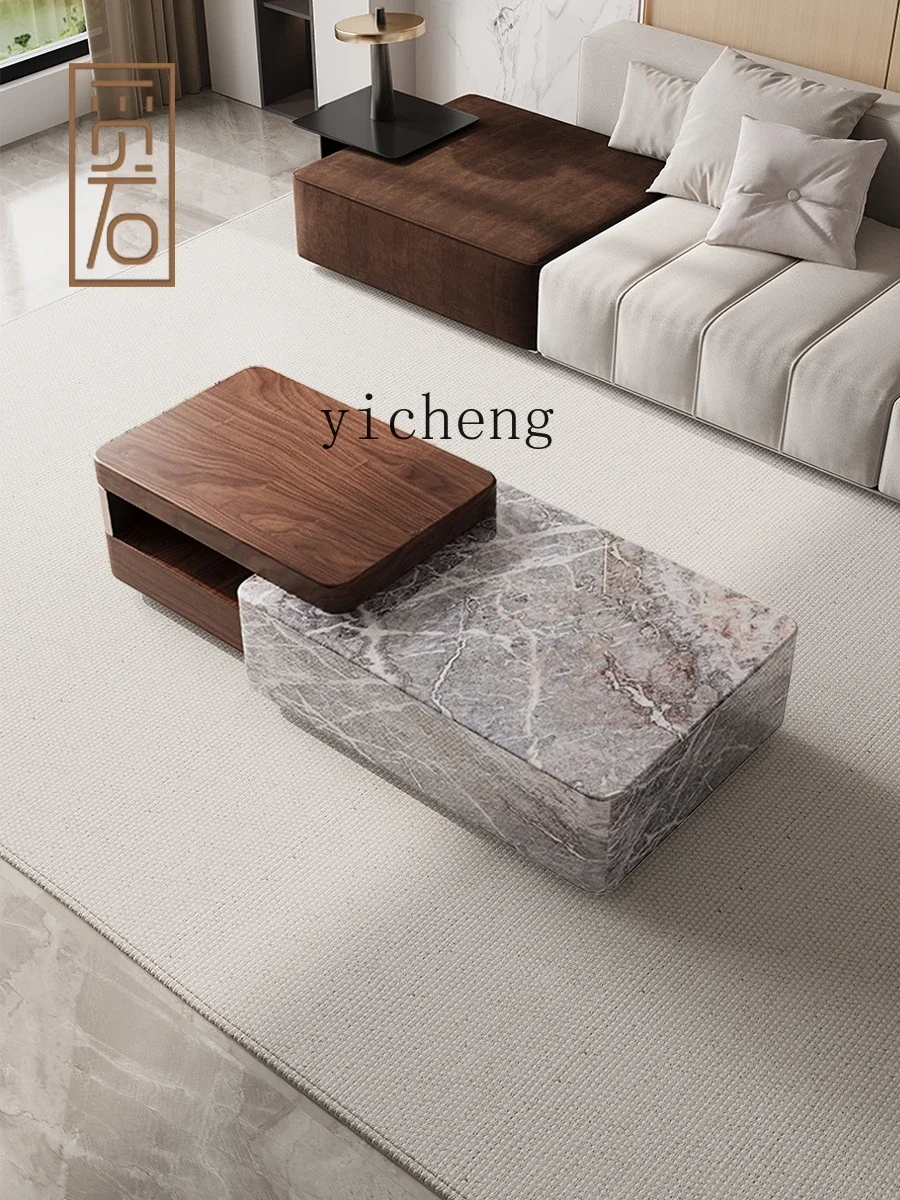 TQH6.4  marble coffee table modern simple light luxury creative living room home villa high-end