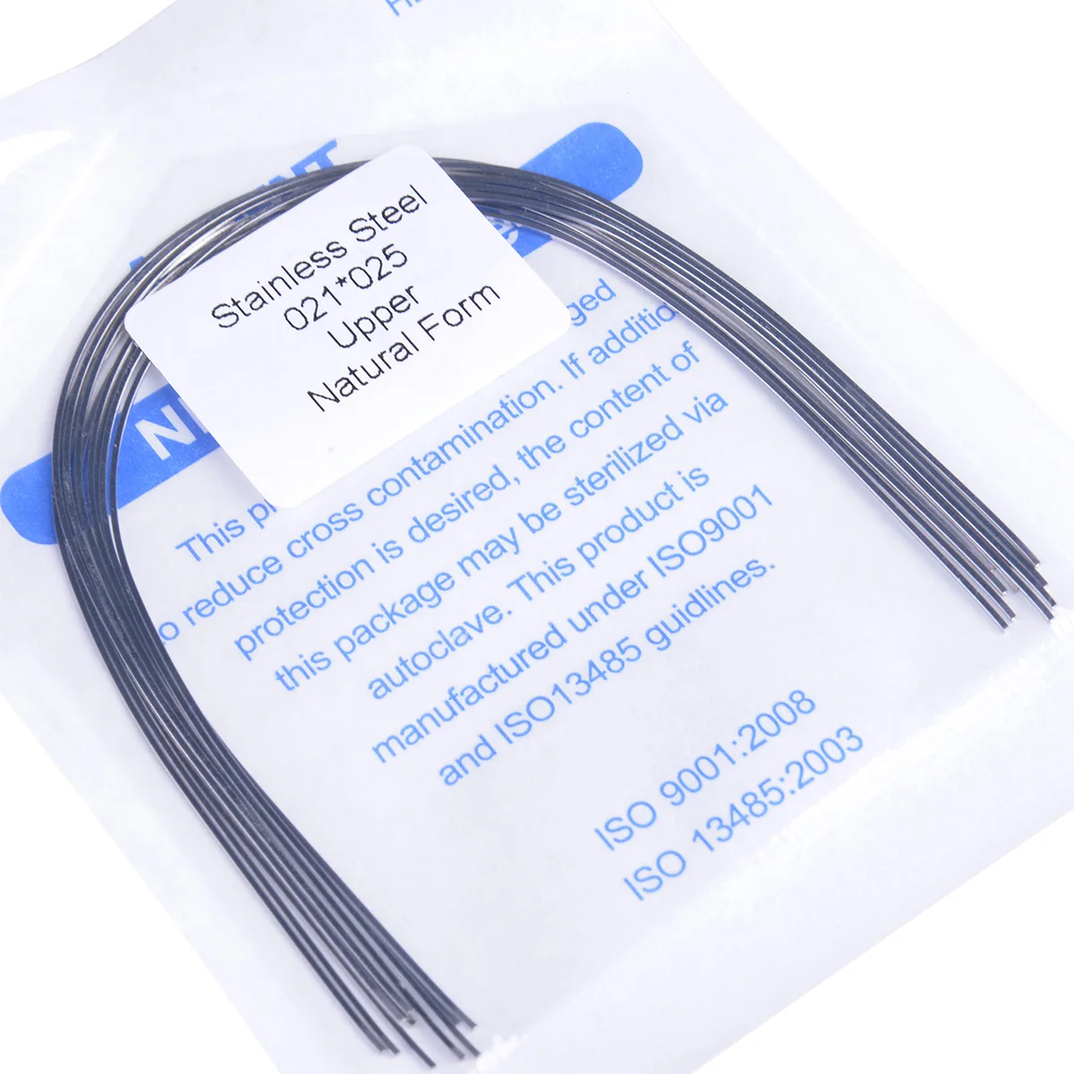 10 Stück/Packung AZDENT Dental Kieferorthopädische Edelstahl-Rechteck- und Rundbogendrähte Natürliche Form Oberer und Unterer Bogendraht für Zahnmedizin – Detail 14