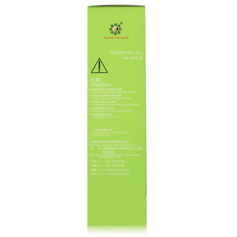 ZHONGYAN TAIHE 100 Pcs Acupuncture Needle ALL Size Disposable Sterile Sharp Acupuncture Beauty 1 BOX Massage Sterilze Needle