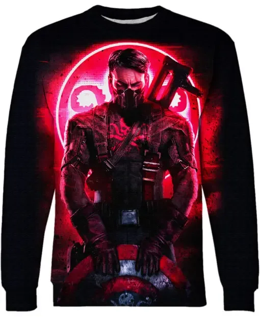 Deadpool Heren Hoodie Venom Jongens Meisjes Trui 3D Afdrukken Captain America Top Marvel Heren Trui Mode Herenkleding