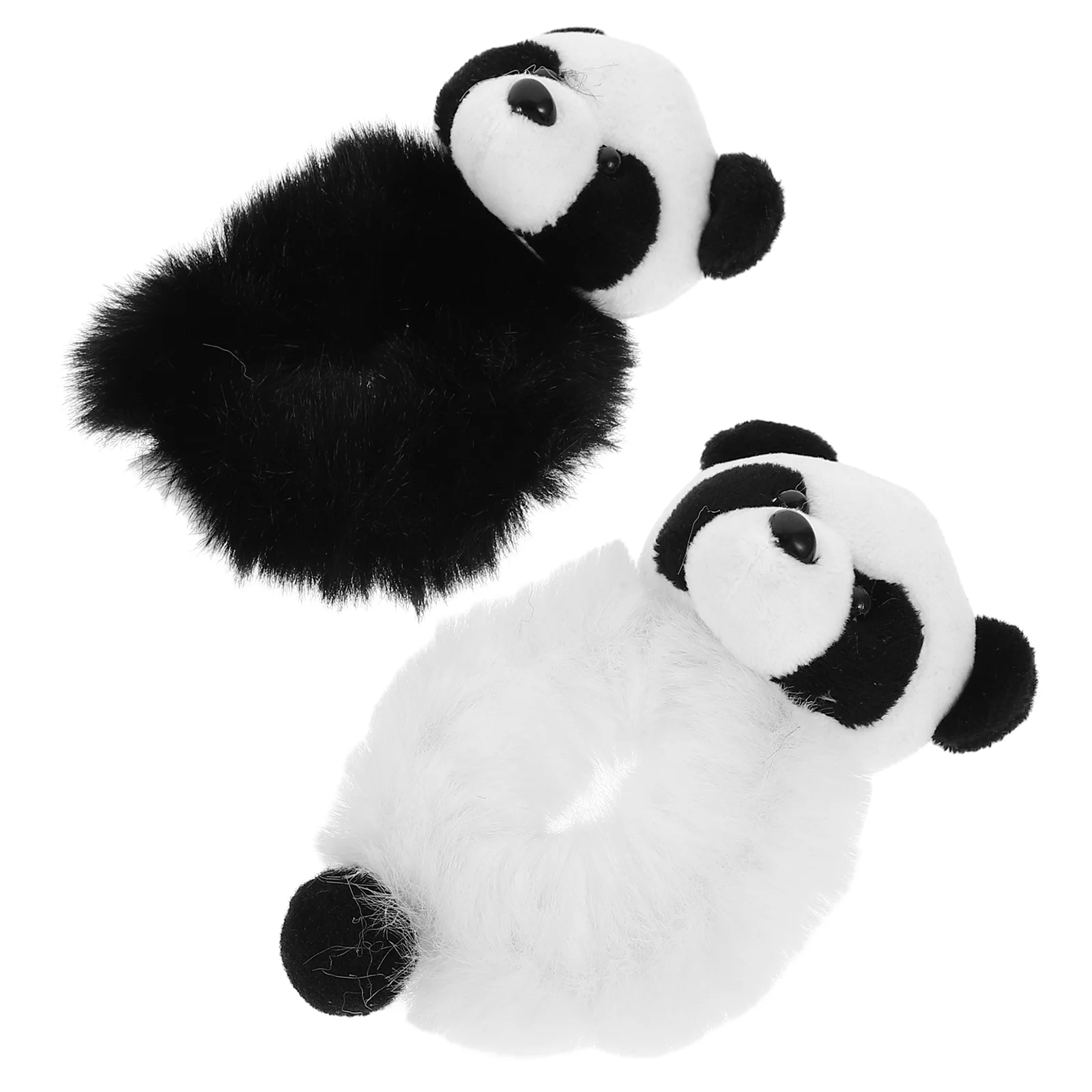 Ponytail Plush Panda Hair Rope Pandas Accessories for Women Vintage Scrunchies Miss Glitter