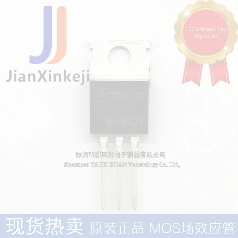 10pcs 100% orginal new AOT5N100 N channel 5A 1000V MOS field effect tube T5N100 TO-220 connection