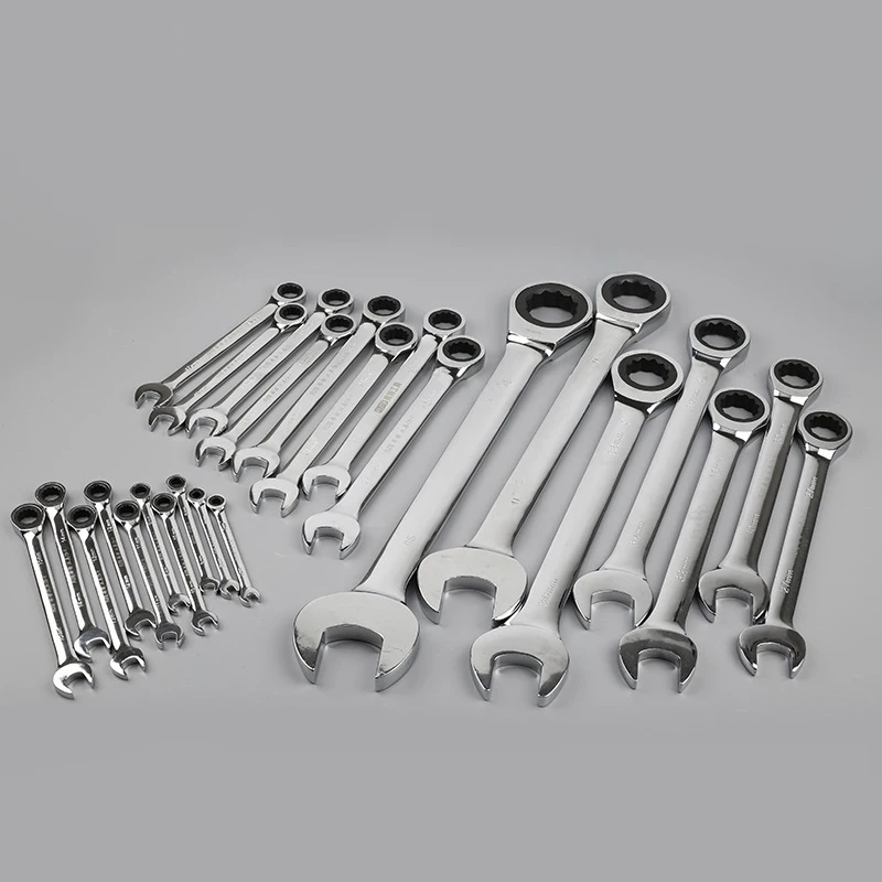 6-12mm Ratel Quick Dual-use Wrench Momentsleutel Chroomvanadium Ring Gear Open-end Torx Wrench auto Reparatie Hand Hardware Tool