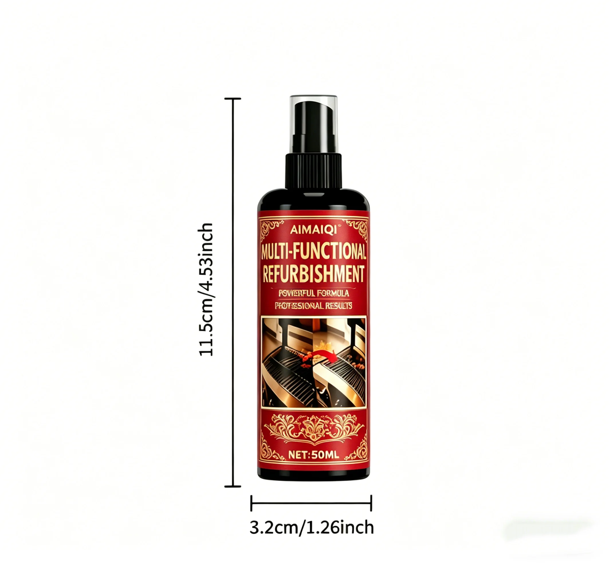 Professional Grade Multi-functional Refurbish Spray for Deep Cleansing, Restoration and Polishing of Various Surfaces