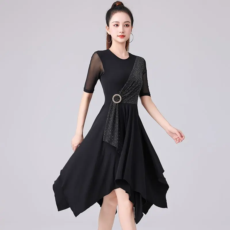 

2026 Latin Dance Dress Modern Dance Irregular Performance Practice Clothing