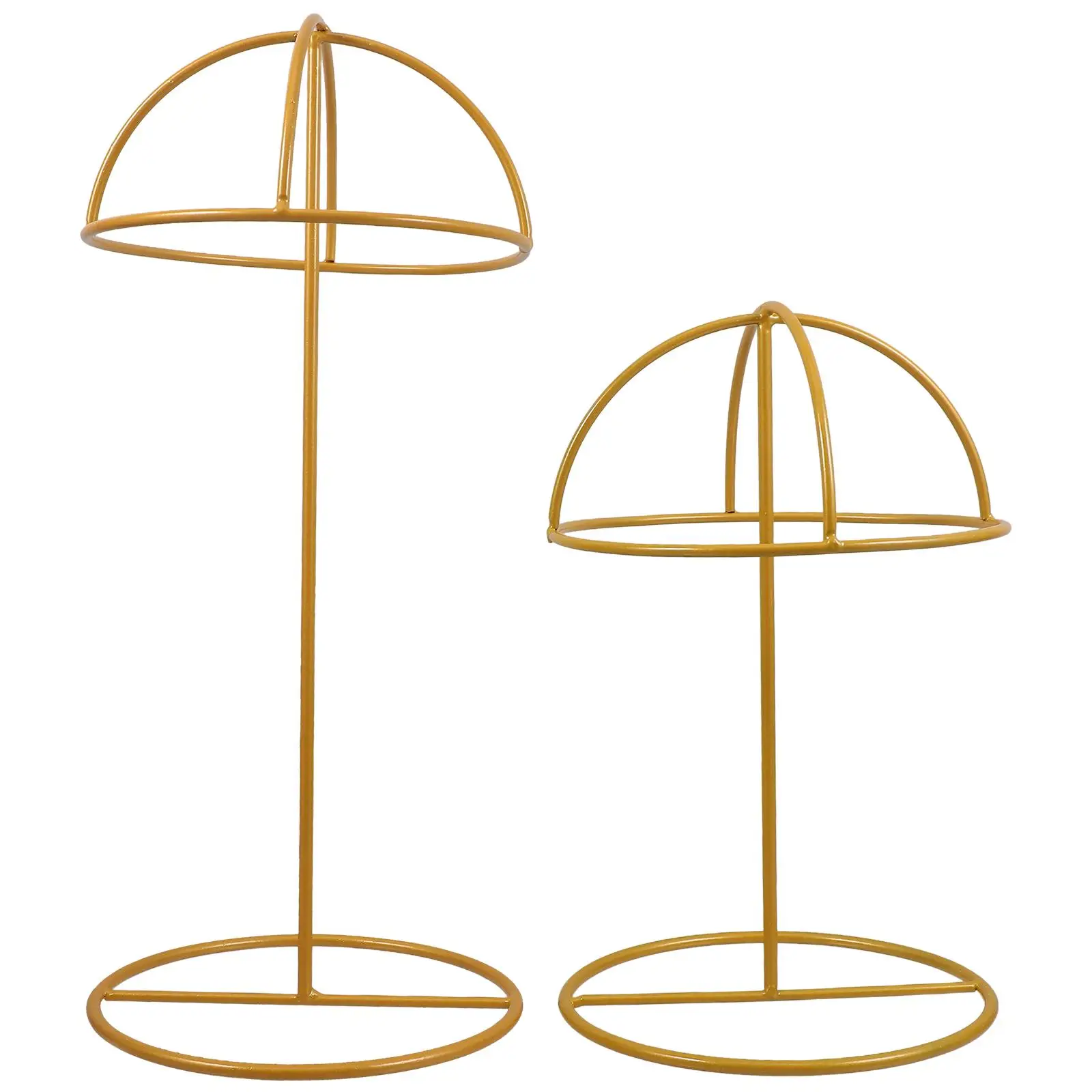 

2 Pcs Hat Display Stand Tool Running Holder for Desktop Freestanding Iron Metal