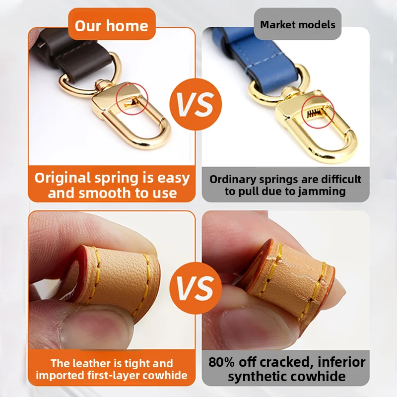 Shoulder Strap For Lv Speedy25 Diane Bag Vegetable Tanned Leather Strap Slung Bag High-end Bag Strap Bag Belt Bag Accessories