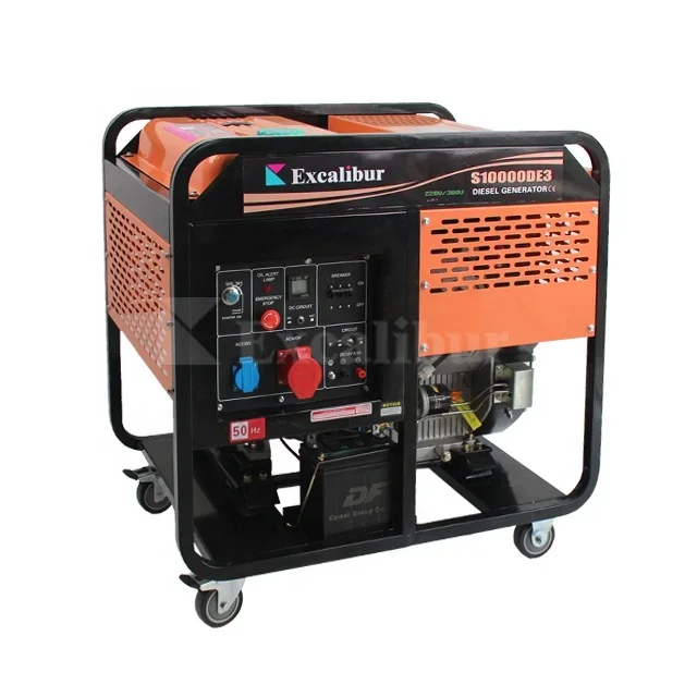 #YUNYI 10000 Watts Single Phase Portable Open Frame  Diesel Generators