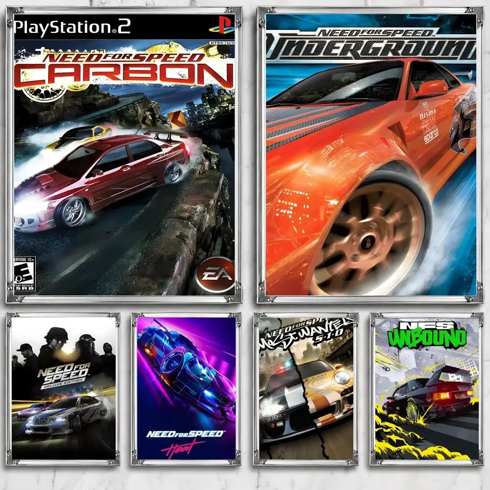 Game N-Need for Speed Immersive Adventure Dark New Poster HD Wall Decor for Bedroom Living Room Dorm Bar Cafe Gift