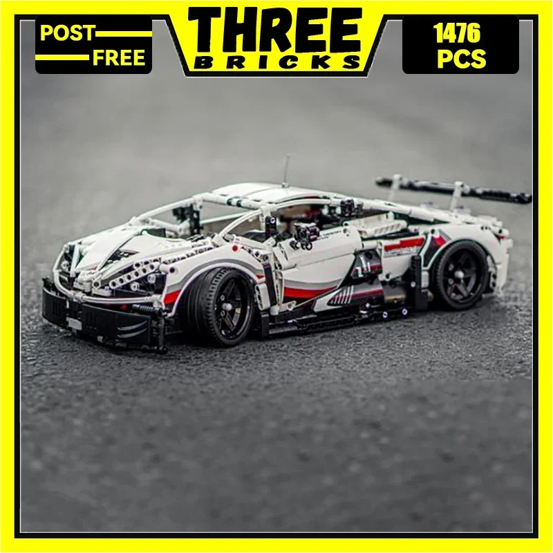 Car Serie Moc Building Blocks Classic Huracan GT3 EVO Car Model Technology Bricks Legendary Sportscar DIY Toys For Kids Children