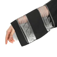 Abaya noir dubaï turquie Robe Hijab musulmane 2025 Caftan Marocain arabe vêtements islamiques Kimono Robe Femme Musulmane Djellaba 5