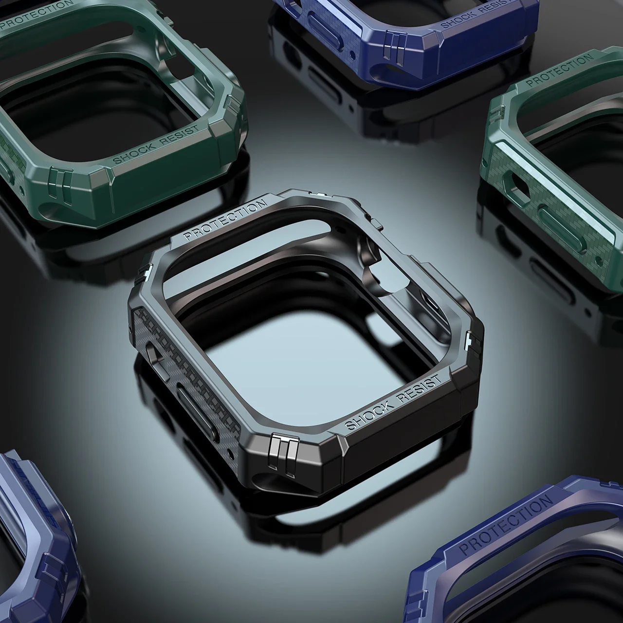 Funda de fibra de carbono de 49MM para reloj, cubierta Ultra hueca, parachoques protector resistente, accesorios de carcasa protectora Ultra para iWatch, sin pantalla