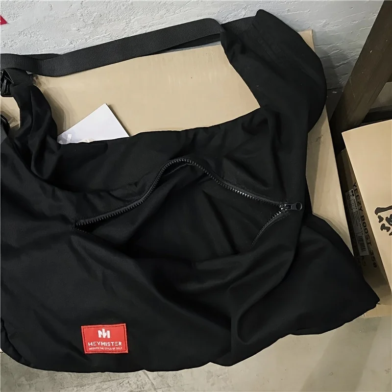 حقيبة عمل متعددة الوظائف على شكل سترة، طراز أمريكي عتيق، سعة كبيرة، نايلون بدون أكمام