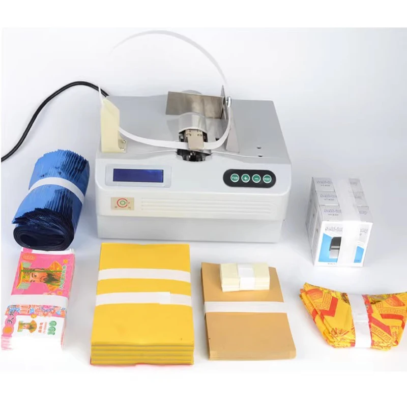 Automatic paper tape binding machine, automatic banknote binding machine, document and receipt binding machine