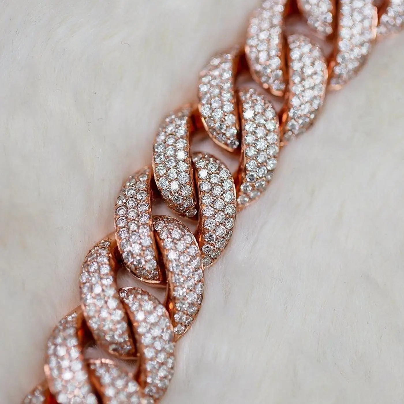 HOUSE 925 .SRADAM Sterling Silver Gold Plated Moissanite Claw Setting Cuban Link Chain Custom Luxury Hip Hop Fashion Necklace