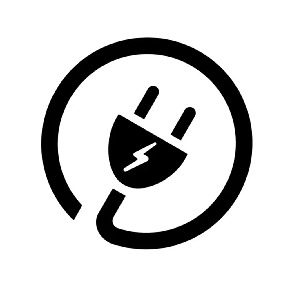 

Electric Plug Lightning EV Vinyl Decal, Modern Car Sticker for SUV Truck Laptop, Waterproof Auto Exterior Decor
