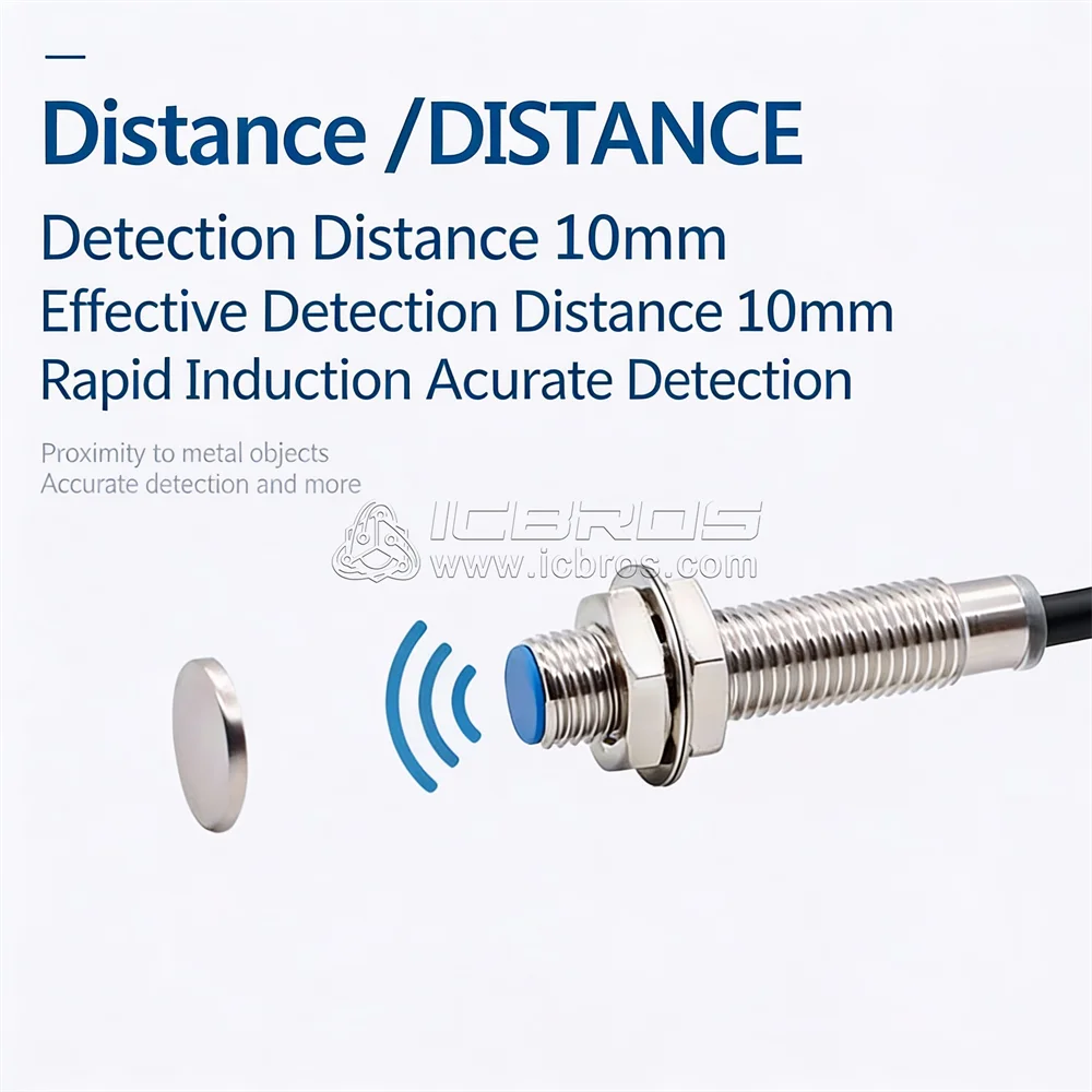 Hall Sensor NJK-5001A Three Wire PNP Normally Open Magnet Supply
