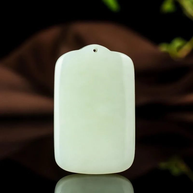 Natural Hetian Jade No Worries - Fashionable Elegant Handmade Pendant Men And Women