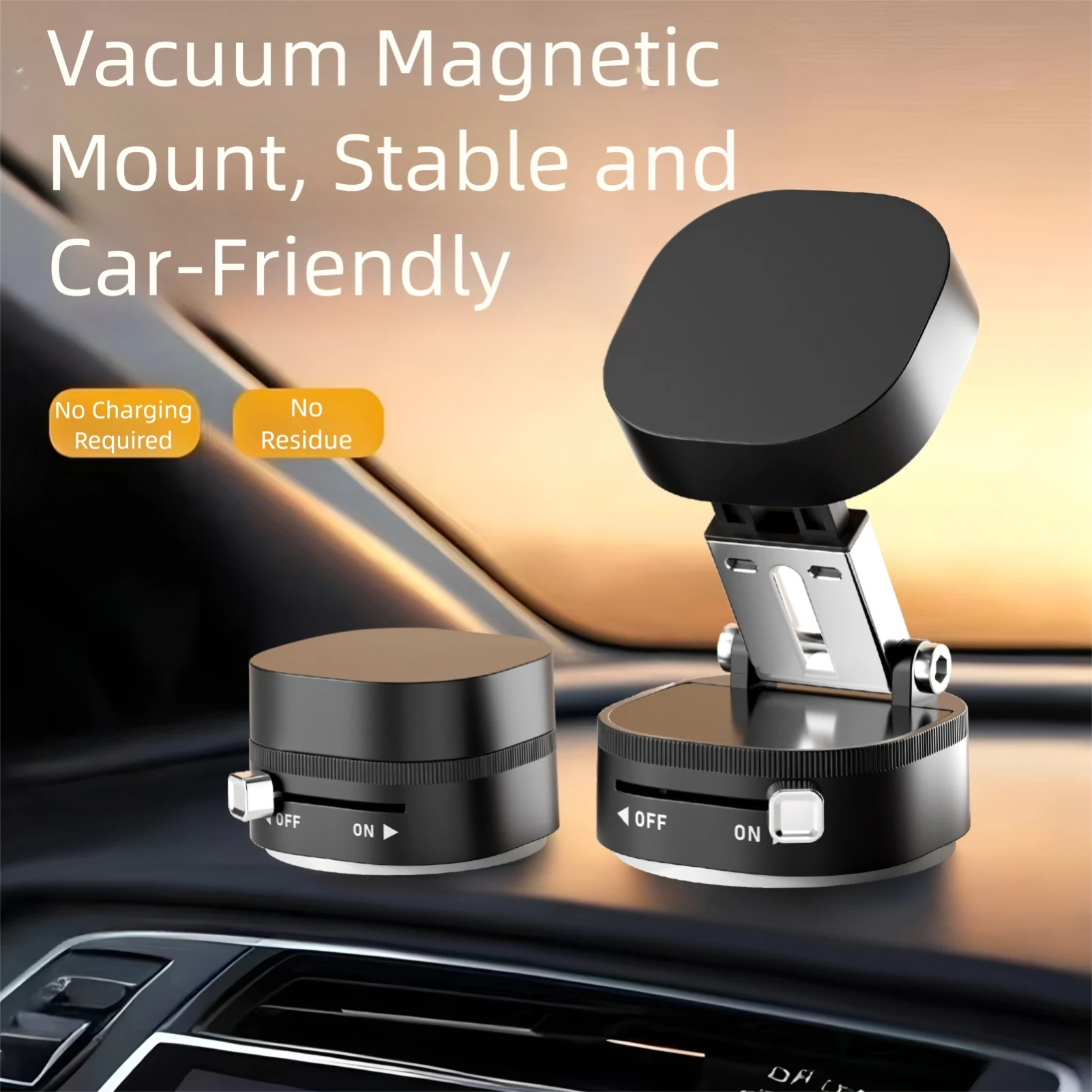 

Вакуумный магнитный адсорбционный кронштейн для мобильного телефона 360° ° Вращающийся складной автомобильный магнитный держатель телефона для навигационной стойки для смартфона