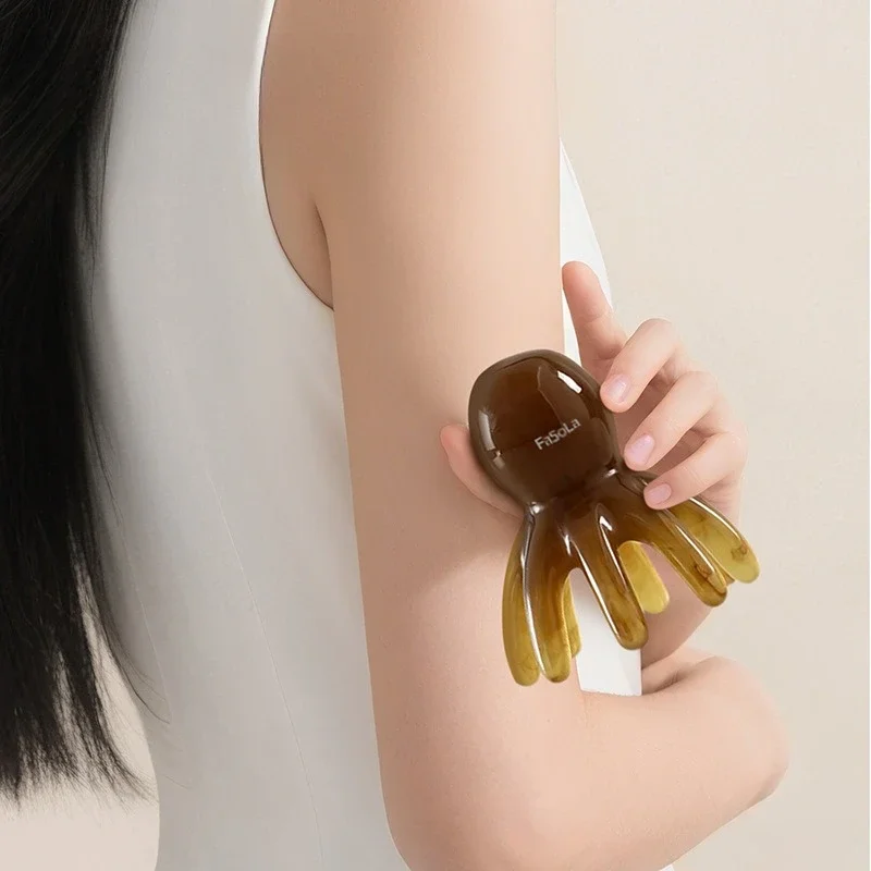 Octopus Claw Scalp Massager Portable Wide Tooth Comb For Acupoint Meridian Gua Sha Head Relaxation Daily Use