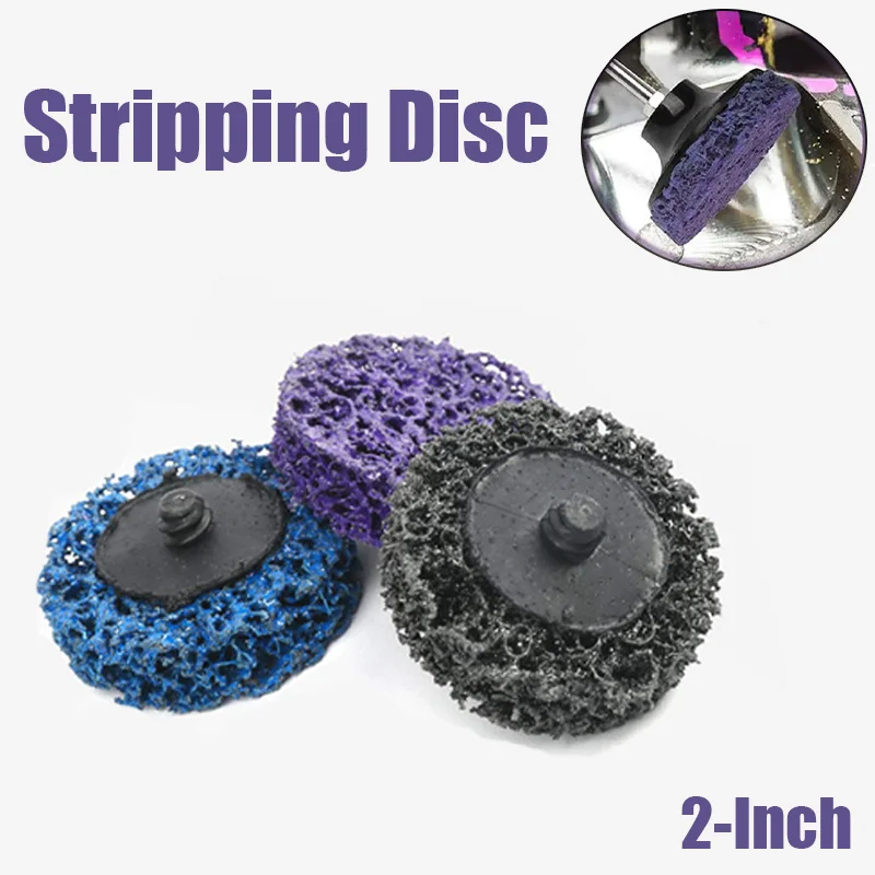 

3Pcs 2-Inch Strip Discs Stripping Wheel Polishing Wheel with 1 Part holder Grinding Disc for Clean and Remove Paint
