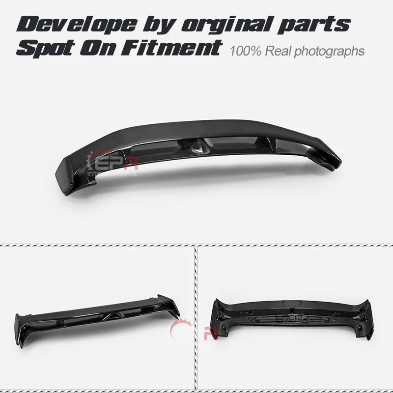 Applicable for 2019 Hyundai Veloster Carbon Fiber Modification Parts Rear Spoiler Tail Wing Fixed Roof Wing