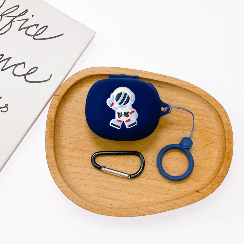 Casing Kartun untuk Soundcore Liberty 4 Casing Silikon Cincin Pelindung Antijatuh Aksesori Penutup Earphone Kotak Earphone