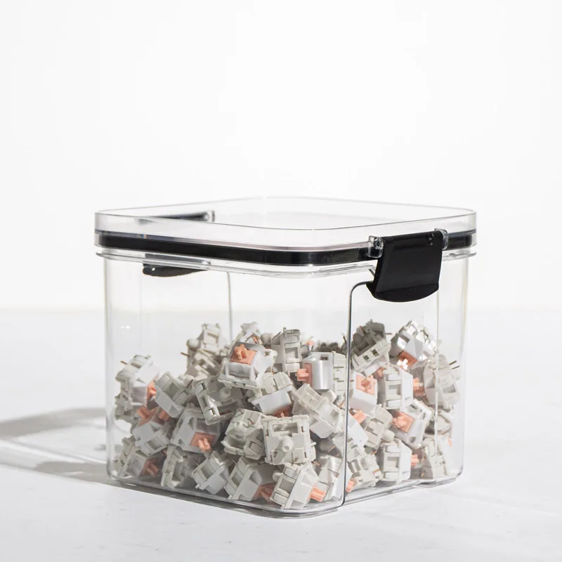 Keyboard Switches Container Storage Box Can Keycaps Sealed Storage Bottle Display Can Keycap Storage Box For Mechanical Keyboard