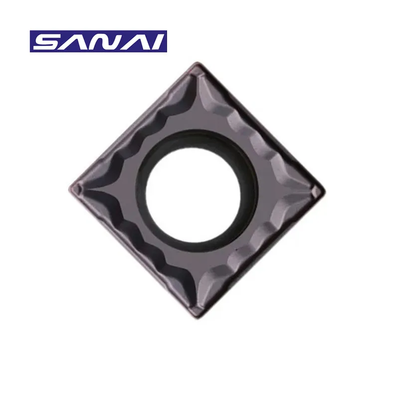 

SANAI Carbide Insert SCMT09T304 SCMT120404 CNC Lathe Turning Tool Insert for Steel Stainless Steel Metal Aluminum Machining