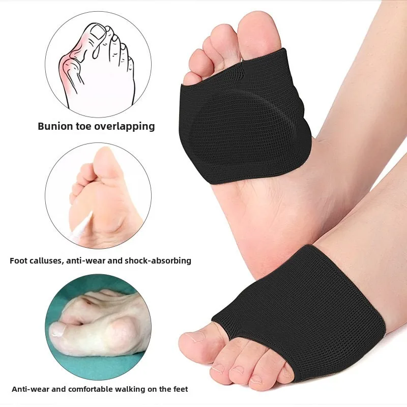Silicone Metatarsal Pads Toe Separator Pain Relief Forefoot Socks Insole Bunion Orthotics Hallux Valgus Corrector Foot Care Tool