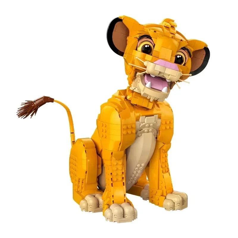 Juego de bloques de construcción modelo León para niños, juguete de ladrillos para armar expositor de 2024 leones, ideal para regalo de cumpleaños, código 43247, compatible con 1445