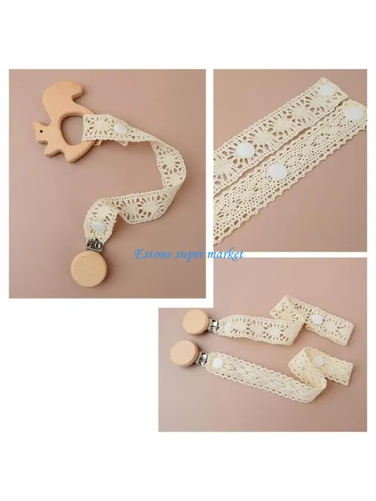 090B Baby Pacifier Clip Chain Secure Nipple Holder Leash Loss Prevention Pacifier Rope for Infant & Toddler Prevents Dirt