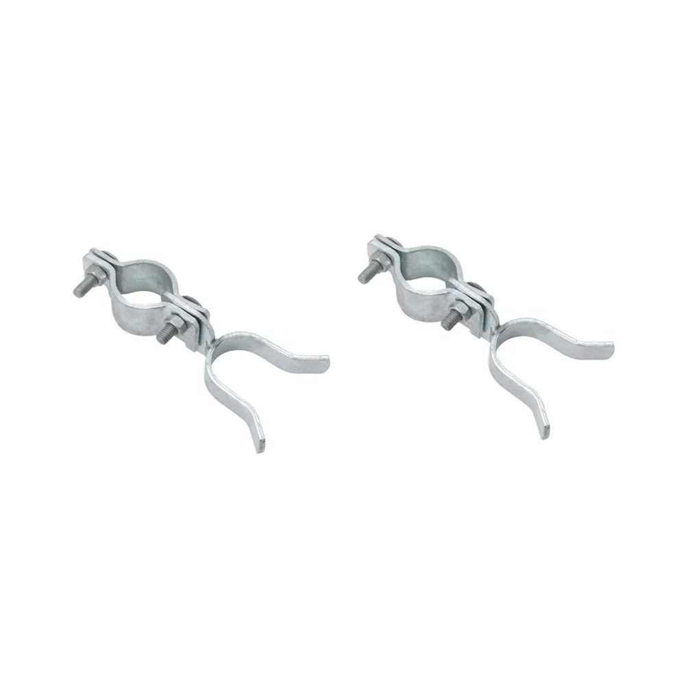 1-3/8in Galvanized Fork Latch for Chain Link Fence Gate Frames Compatible with Round Posts 1.8in to 3.4in Spacing