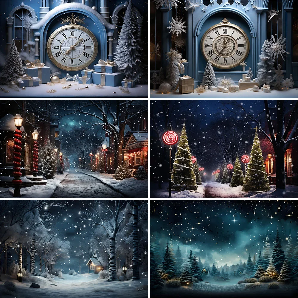 

Mocsicka Рождественский лес фон зимняя страна чудес снег блеск Рождество сосны семейный фестиваль вечерние фотографии фон